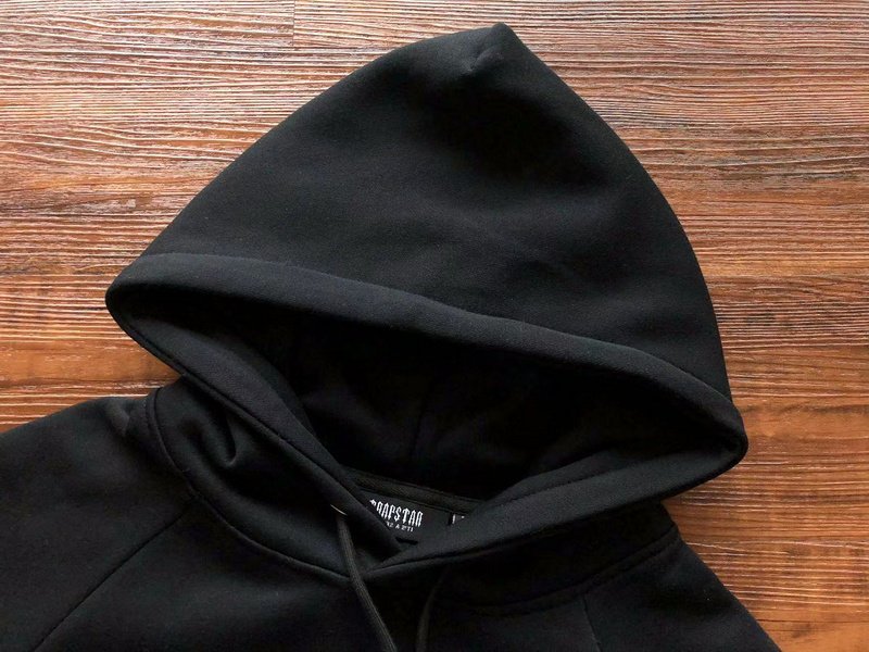 Худи Trapstar Wide Front Pocket And Mirror Inscription It's A Secret "Black" фото № 3