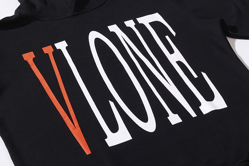 Худи Vlone Just Orange V "Black" фото № 7