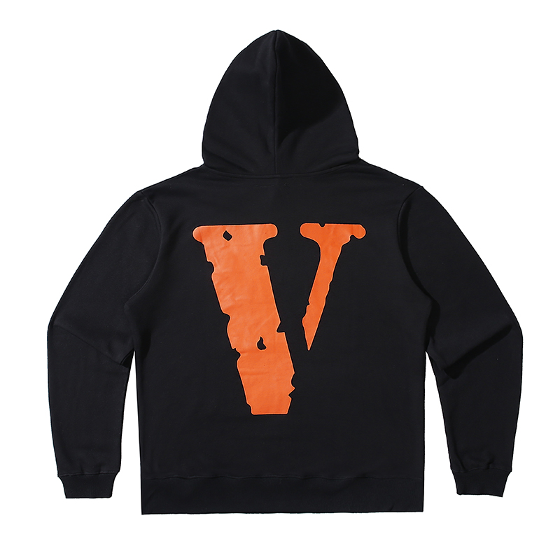 Худи Vlone Just Orange V "Black" фото № 2