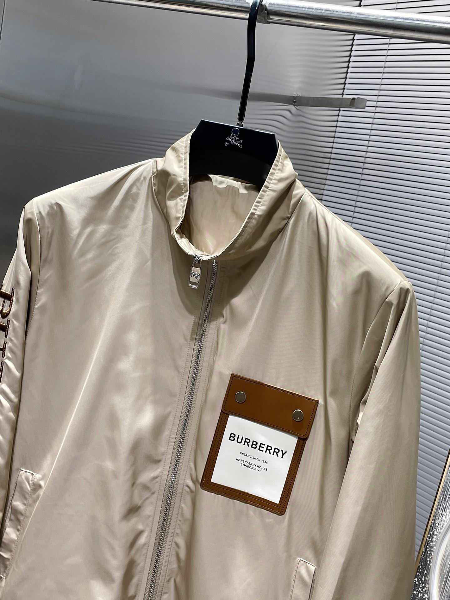 Курка-бомбер Burberry Frontside On The Sleeve Brown Logo "Beige" фото № 4