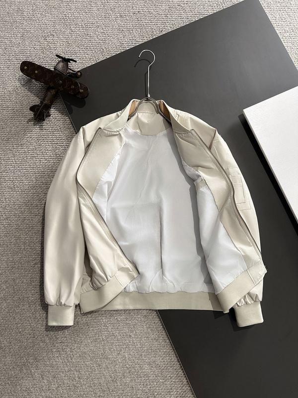 Куртка-бомбер Christian Dior Frontside Logo D Atelier 1947 "White" фото № 7