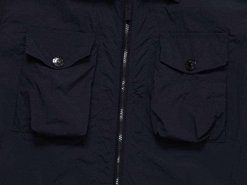 Олимпийка Stone Island With Large Pockets "Black" фото № 2