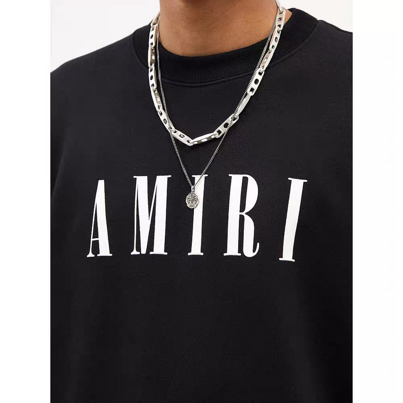 Лонгслив Amiri Big Brand Name "Black" фото № 6