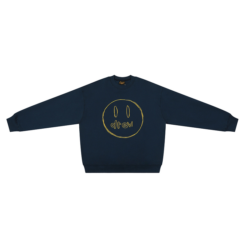 Лонгслив Drew House Big Smiley Face "Blue" фото № 4