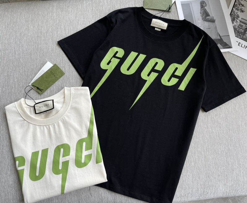 Футболка GUCCI Monochrome with Color Print "Black" фото № 2