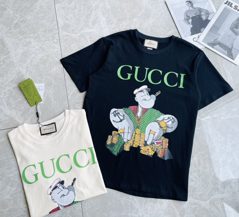Футболка GUCCI Cartoon Print "Black" фото № 5