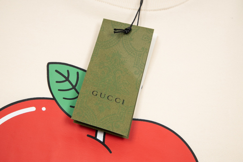 Лонгслив Gucci Happy Apple "Cream" фото № 3