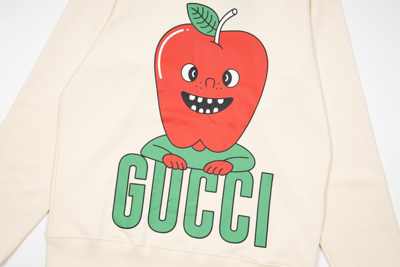 Лонгслив Gucci Happy Apple "Cream" фото № 5