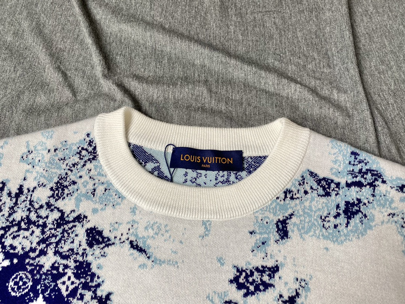 Лонгслив Louis Vuitton Double Color "White/Blue" фото № 5