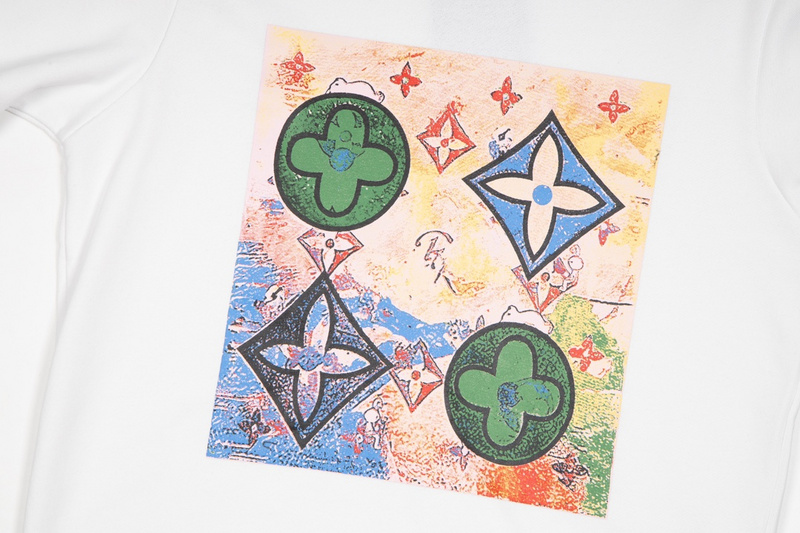 Лонгслив Louis Vuitton Square With Emblems "White" фото № 6