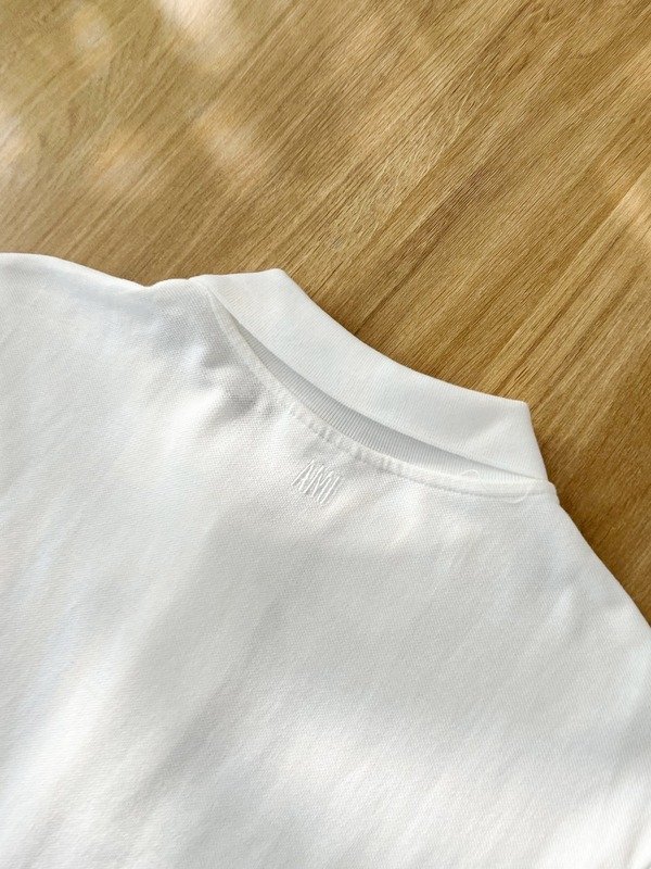 Поло Amiri Red Logo "White" фото № 4