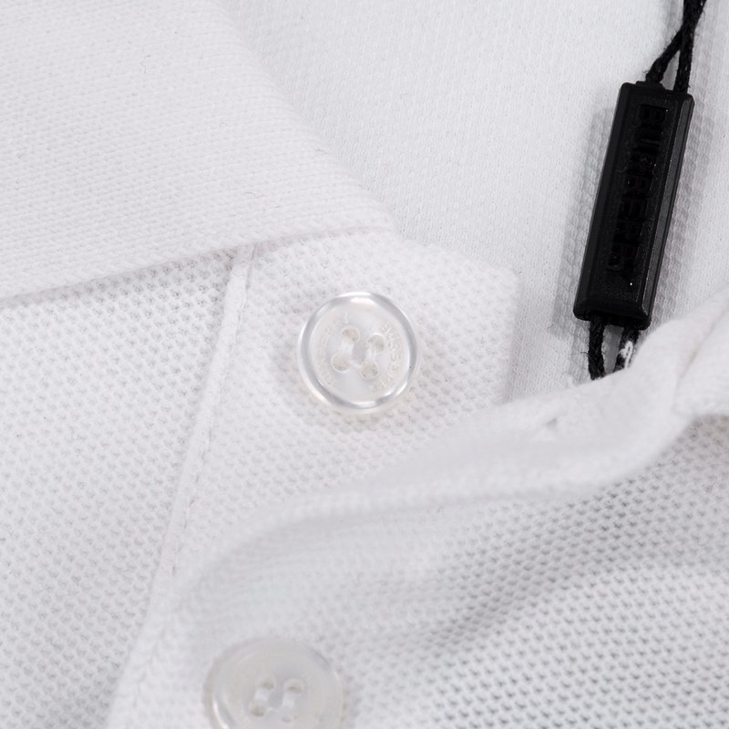 Поло Burberry With Beautiful Text Logo "White" фото № 4