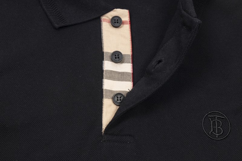 Поло Burberry Small Round Monogram Logo "Black" фото № 4