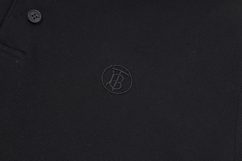 Поло Burberry Small Round Monogram Logo "Black" фото № 6