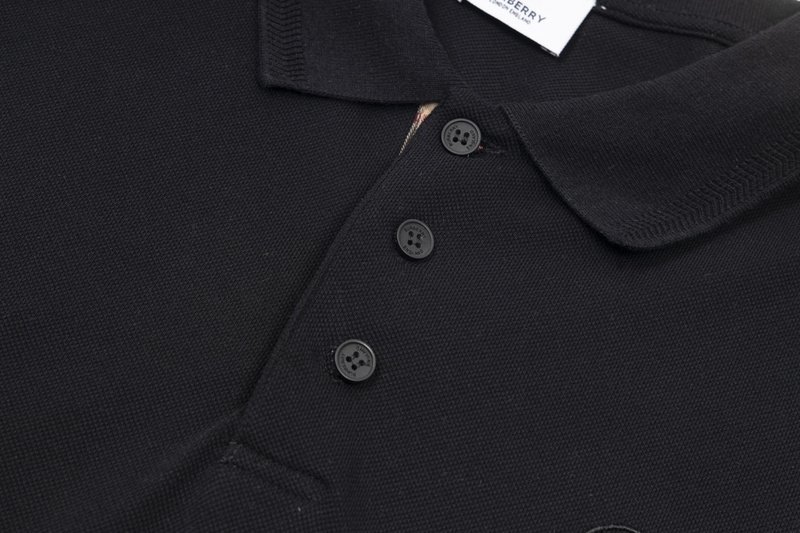 Поло Burberry Small Round Monogram Logo "Black" фото № 7