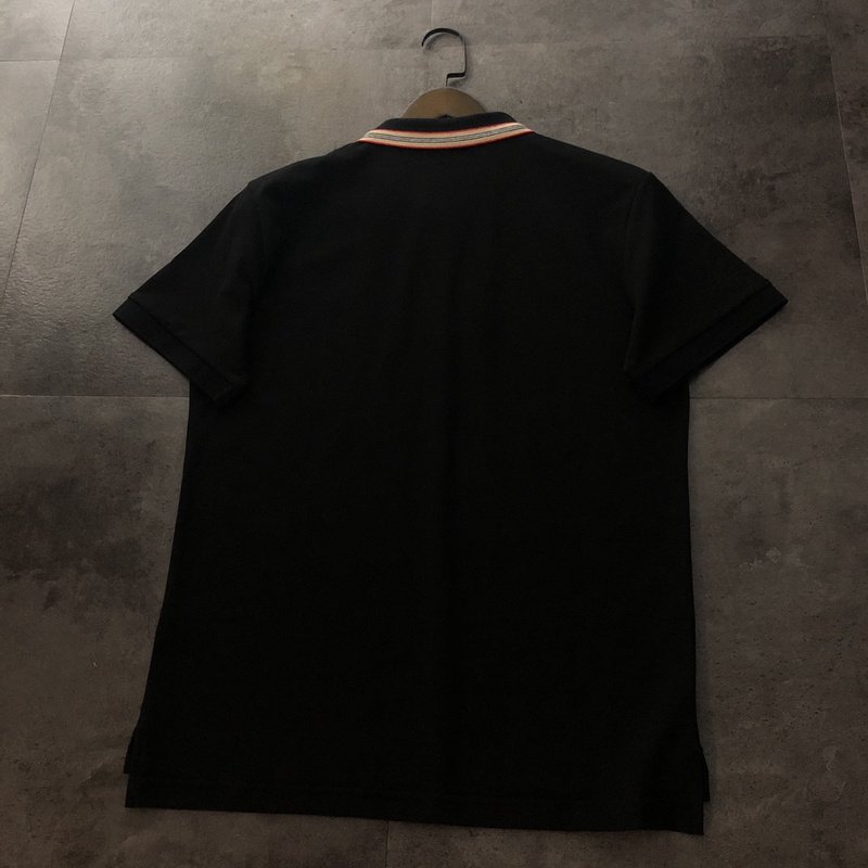 Поло Burberry With A Logo Stamp "Black" фото № 3