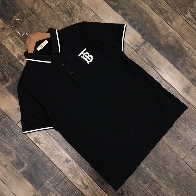 Поло Burberry With Logo - Classic "Black" фото № 3