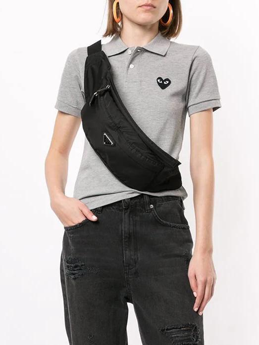 Поло Comme des Garcons Play Black Heart Eyes "Grey" фото № 3