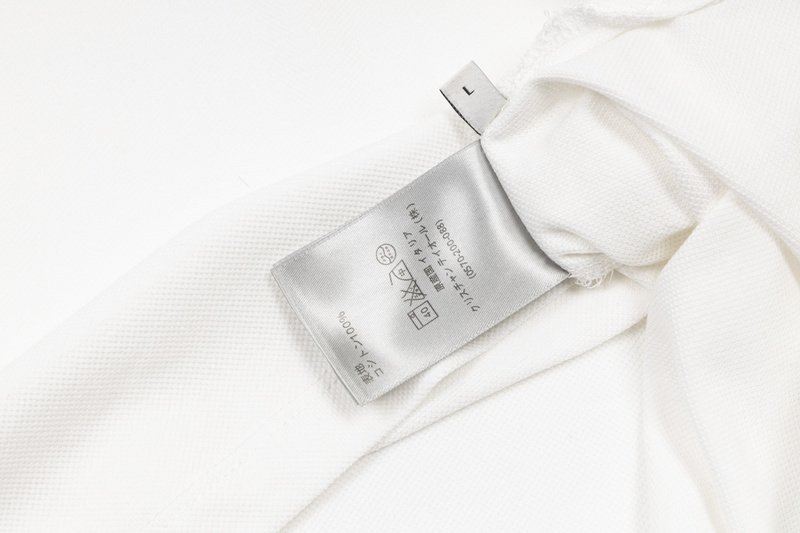 Поло Dior With Bee Embroidery "White" фото № 5