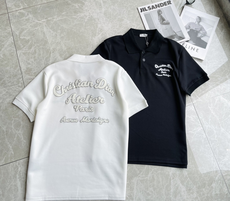 Поло Dior Elegant Inscription "White" фото № 4