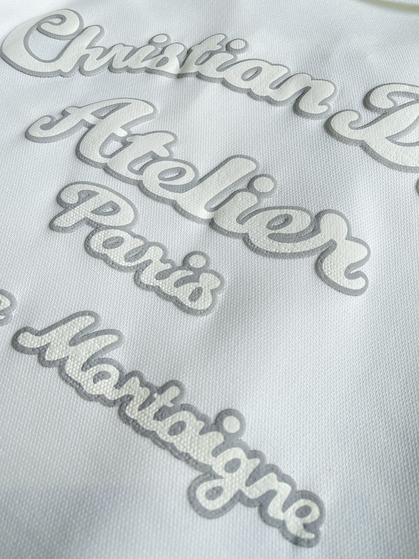 Поло Dior Elegant Inscription "White" фото № 7