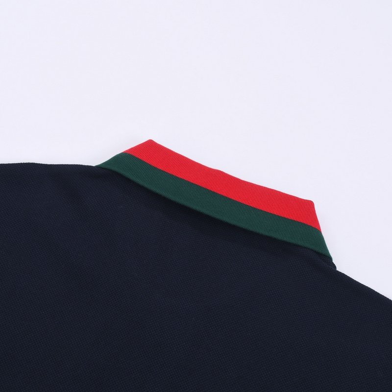 Поло Gucci Bright Collar "Blue/Black" фото № 3