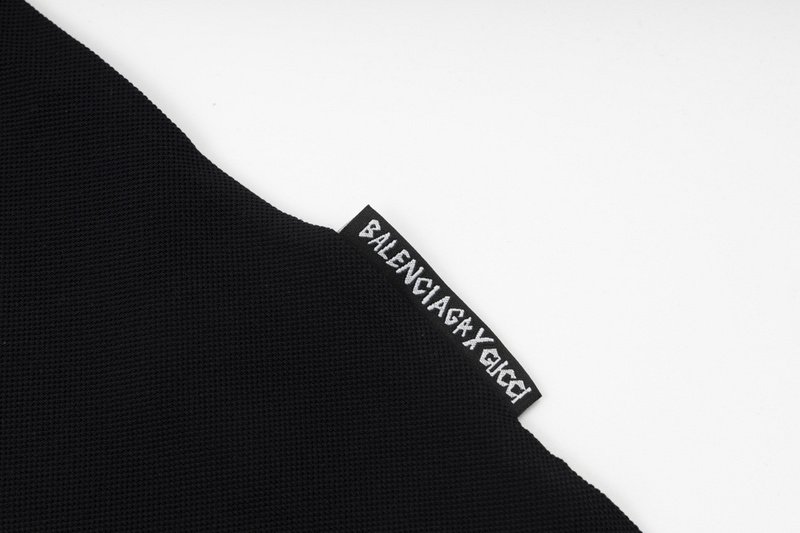 Поло Gucci X Balenciaga Regular With Logo "Black" фото № 5