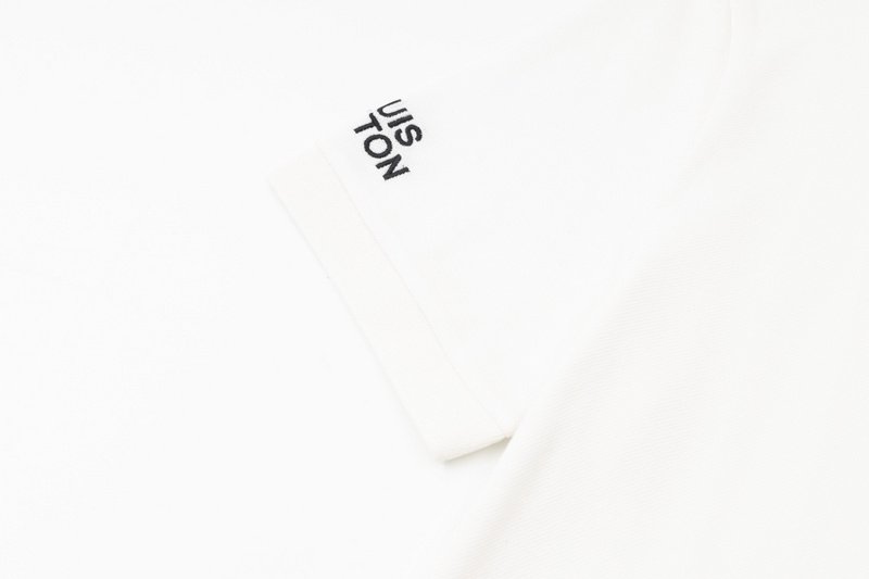 Поло Louis Vuitton With An Inscription-Logo On The Sleeve "White" фото № 3