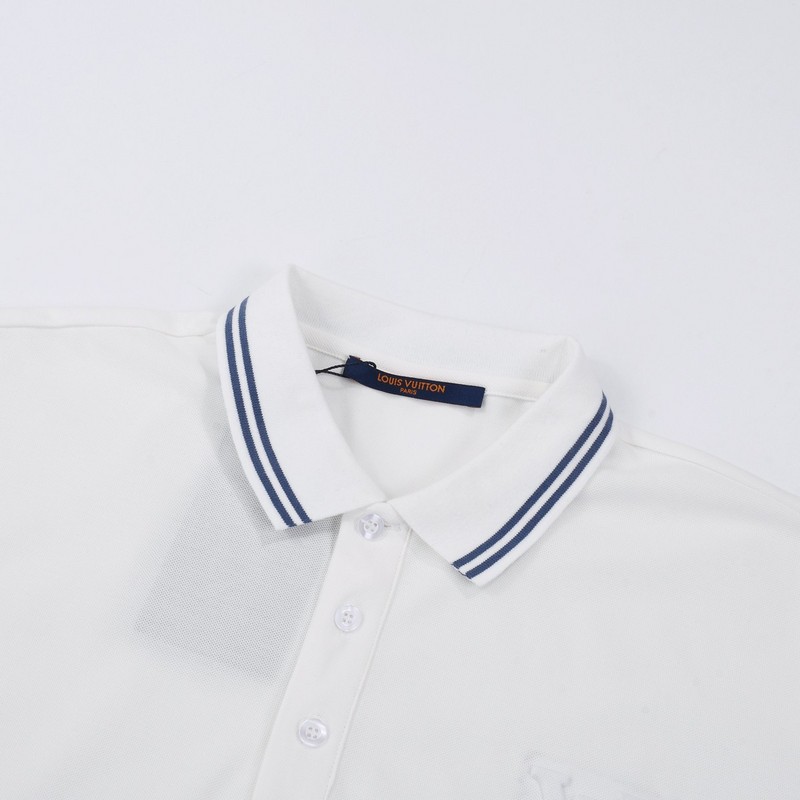 Поло Louis Vuitton With Blue Stripes "White" фото № 7