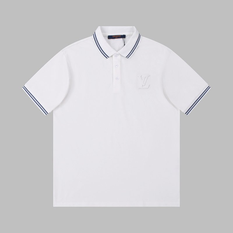 Поло Louis Vuitton With Blue Stripes "White" фото № 8