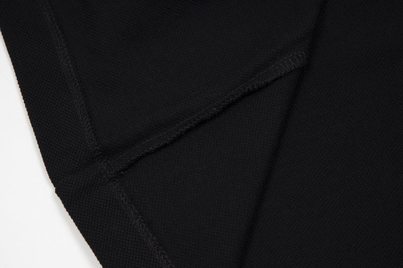 Поло Moncler With Stripes And Logo On The Left "Black" фото № 6