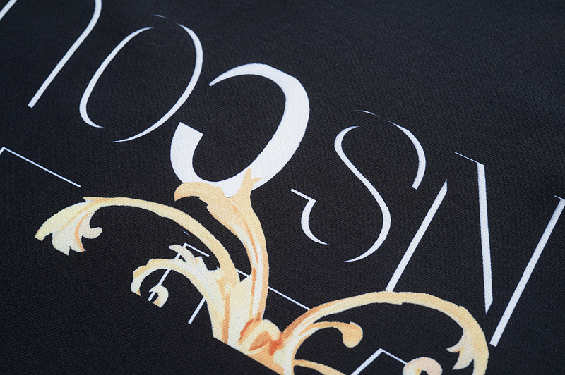 Поло Versace With Gold Patterns "Black" фото № 8