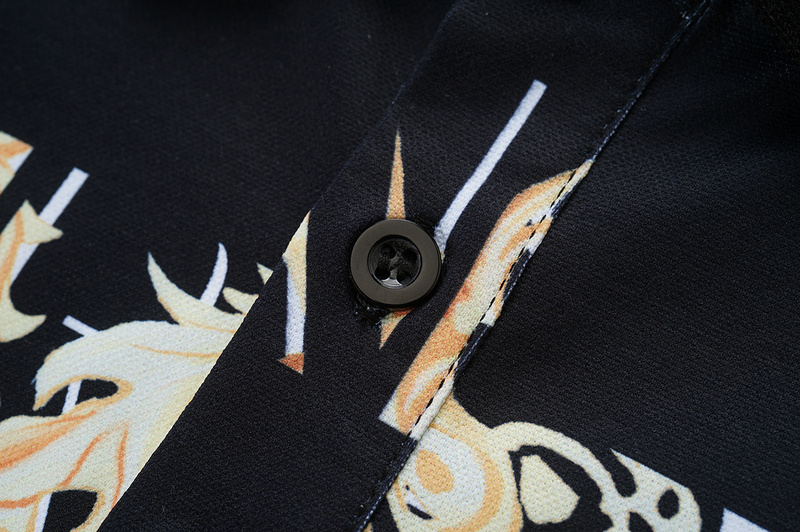 Поло Versace With Gold Patterns "Black" фото № 5