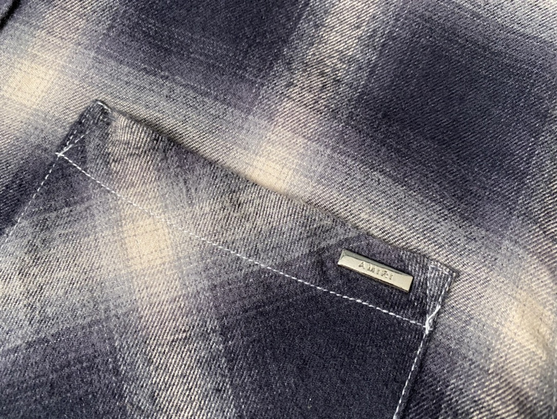 Рубашка Amiri Two Pockets "Black/White" фото № 5