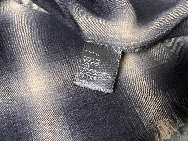 Рубашка Amiri Two Pockets "Black/White" фото № 8