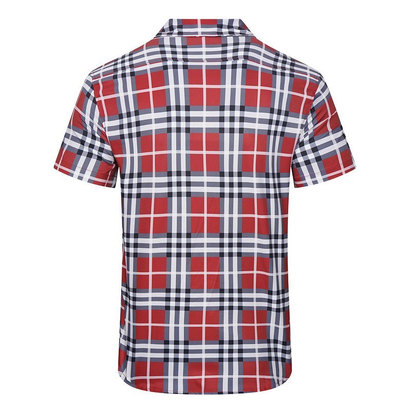 Рубашка Burberry Plaid Shirt With Front Pocket "Red" фото № 2