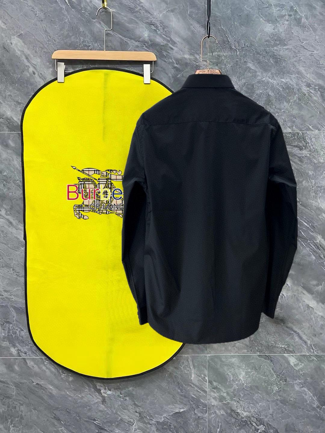 Рубашка Burberry Frontside Brown Stripe Logo London England "Black" фото № 4