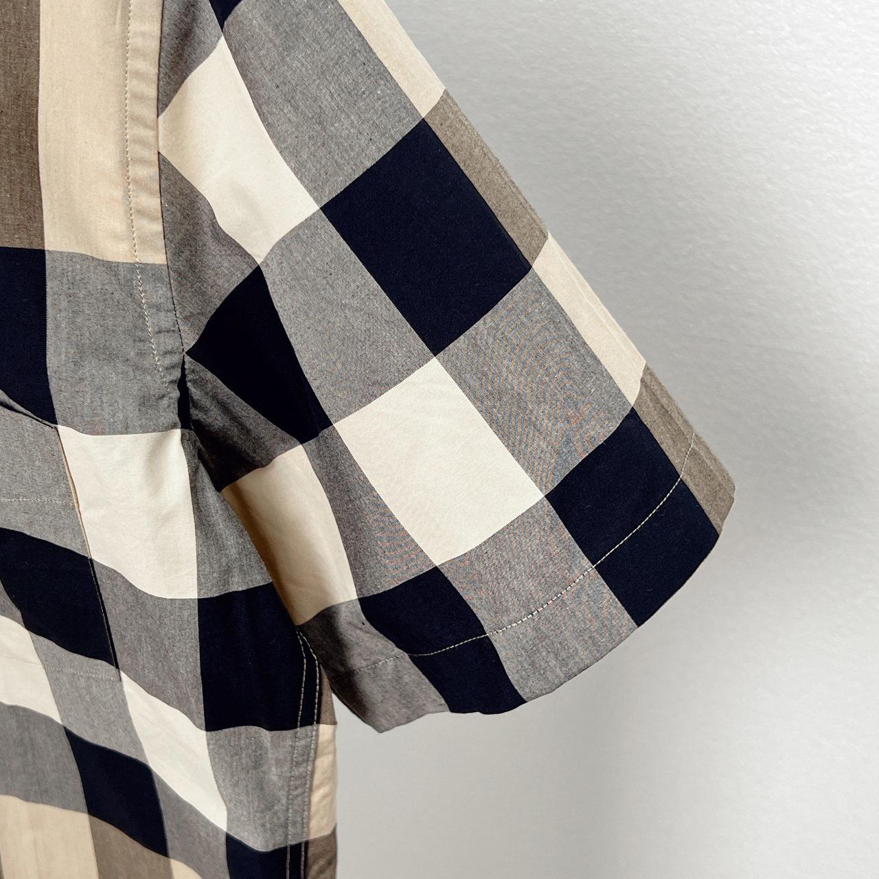 Рубашка Burberry Short Sleeves Checked Print Red And Dark Lines "Brown" фото № 5