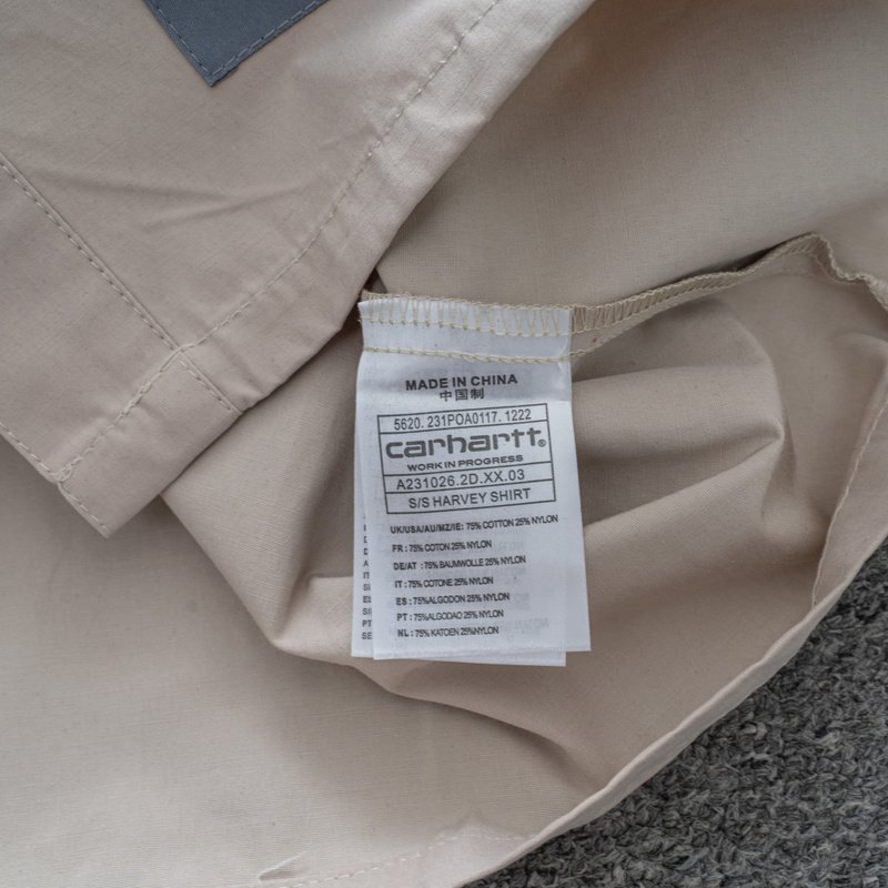 Рубашка Carhartt With Large Pockets "Cream" фото № 4
