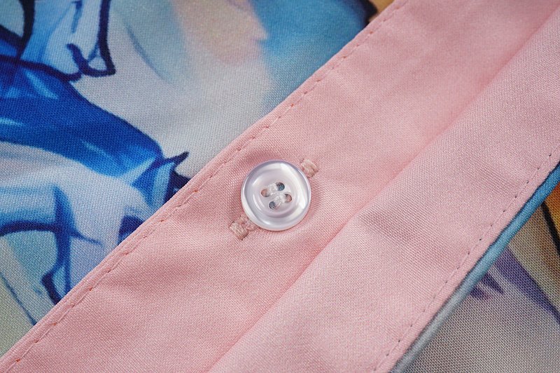 Рубашка Casablanca Running Of Blue Horses "Pink, Blue" фото № 4