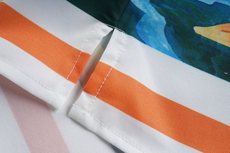 Рубашка Casablanca Islands And Volcano "Green" фото № 4