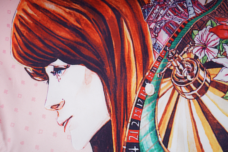 Рубашка Casablanca Print Beautiful Girl "White/Pink" фото № 3