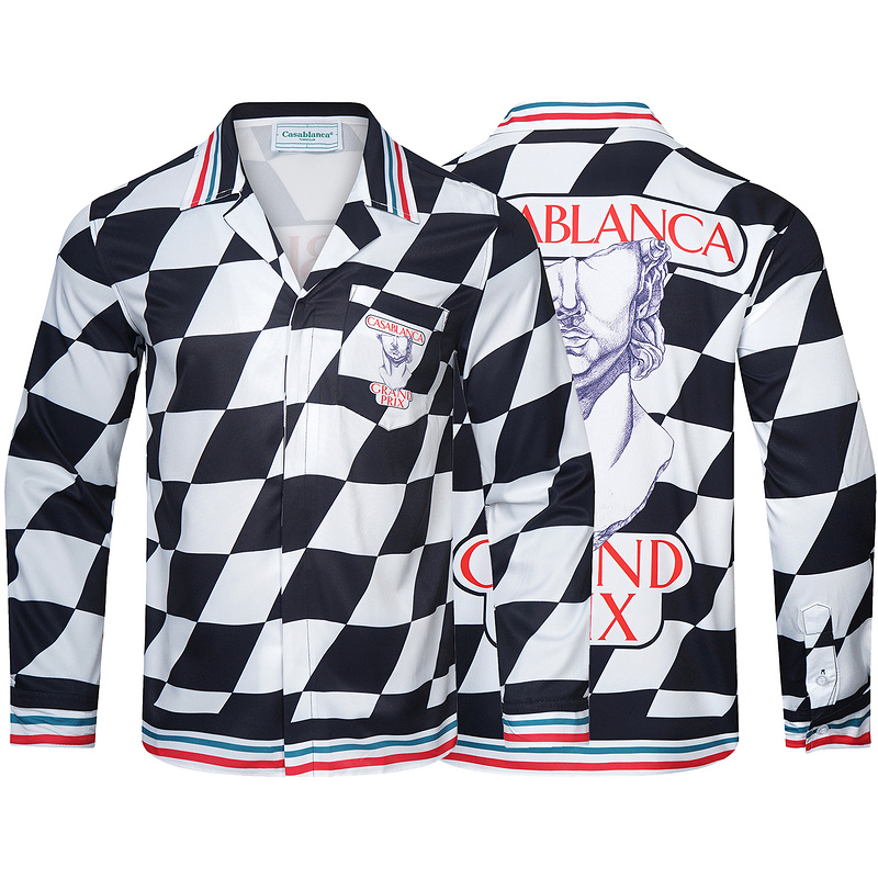 Рубашка Casablanca Chess Field "Black/White" фото № 2