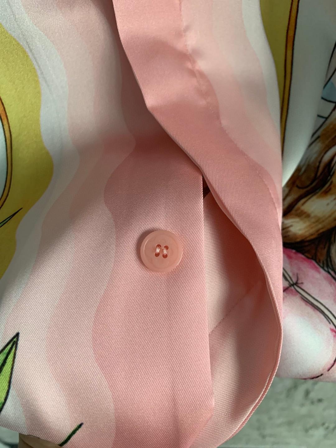 Рубашка Casablanca Dog On The Sofa Windows "Yellow" фото № 2