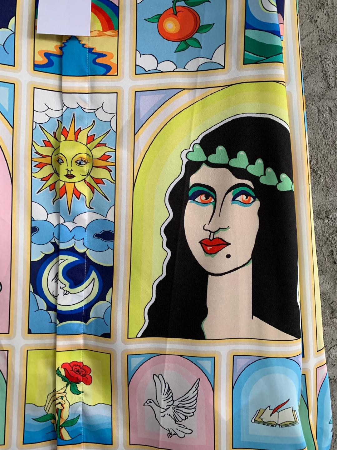 Рубашка Casablanca Laurel Green Hearts White Horse "Yellow" фото № 7