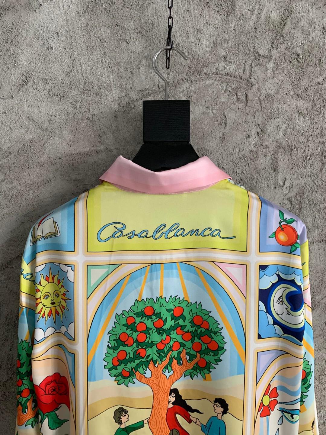 Рубашка Casablanca Laurel Green Hearts White Horse "Yellow" фото № 3