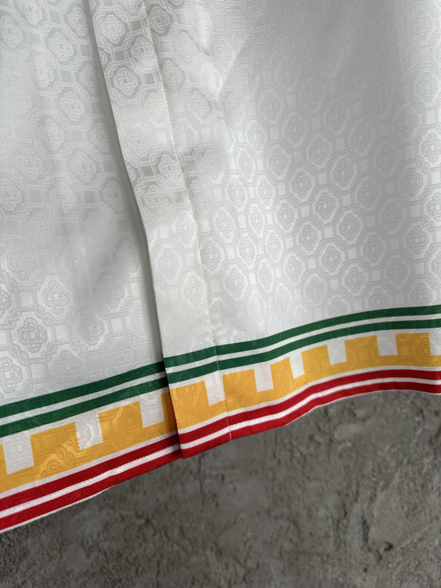 Рубашка Casablanca Frontside Print White Column "White" фото № 6