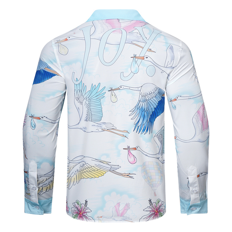 Рубашка Casablanca Storks "White" фото № 2