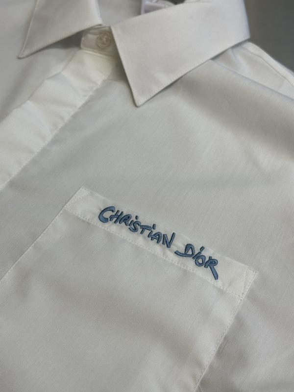 Рубашка Christian Dior Small Logo On Pocket "White" фото № 5