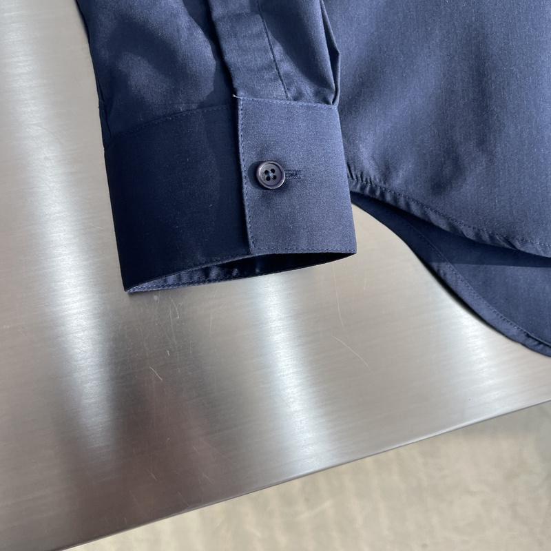 Рубашка Christian Dior White Frontside Logotype Couture "Blue" фото № 6